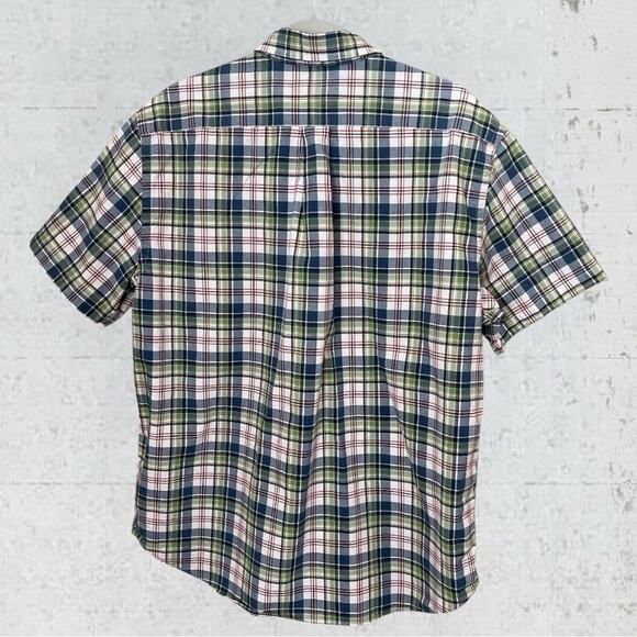 Abercrombie & Fitch Men’s Plaid Short Sleeve Button Down Shirt Size L Preppy - Picture 3 of 9